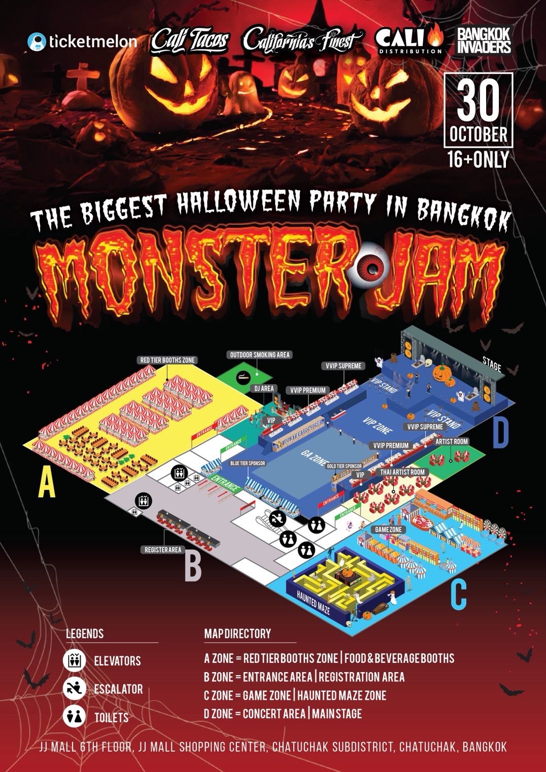 MonsterJam BKK Venue Map